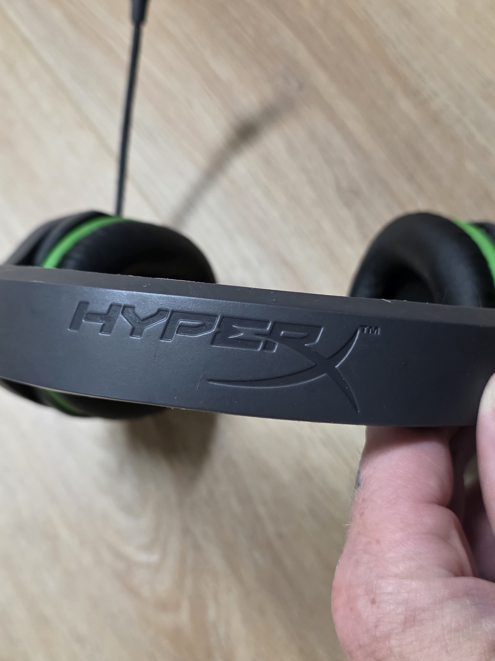 HyperX Black and Green Gaming Headset - Wired Over-Ear Comfort